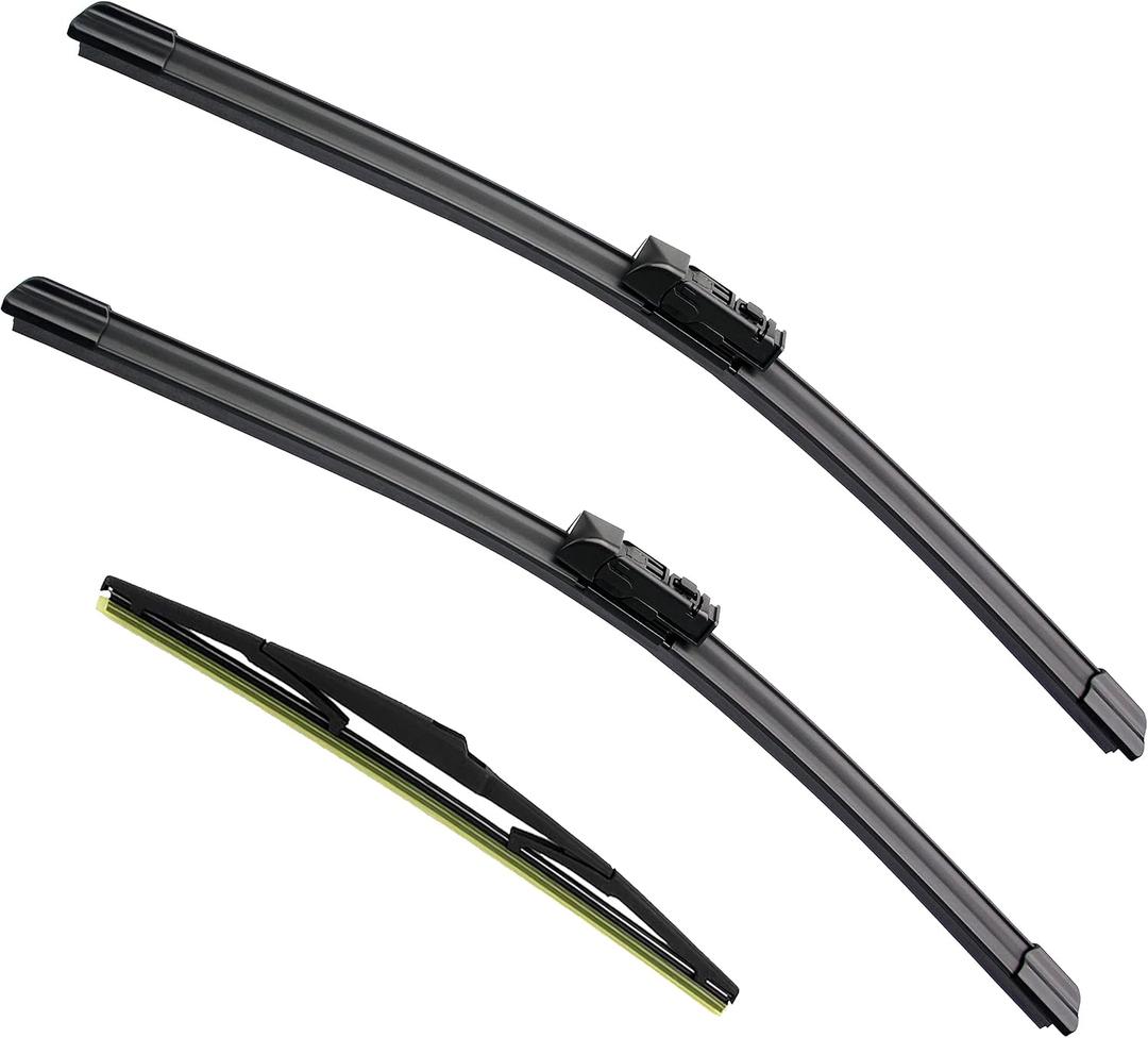 3 Factory Wiper Blade Replacement for 2025 2024 2023 2022 2021 2020 2019 2018 2017 Mazda CX-5 CX-9, Original Equipment Windshield Window Wiper Blades Set - 24"/18"/14"(Set of 3) Top Lock