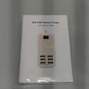 Multiport USB Charger, 6 Port USB Charging Station for Multiple Devices, Phone, Tablet, Power Strip with ON/Off Switch (Black)