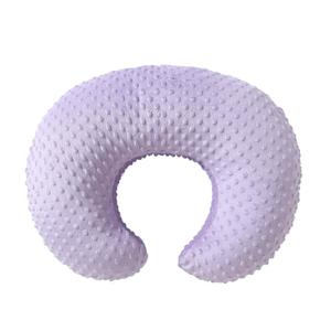 Nursing Pillow Cover Breastfeeding Pillow Cases Plush Dot Slipcover (Orchid)