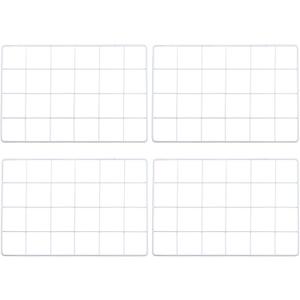 PATIKIL 12x8 Inch Wall Grid Panel, 4 Pcs Metal Wire Photo Wall Decorative Grid for Photo Display Hanging Picture Memo Home Decorations, White