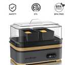 Evoloop Rapid Egg Cooker Electric 6 Eggs Capacity, Soft, Medium, Hard Boiled, Poacher, Omelet Maker Egg Poacher With Auto Shut-Off, BPA Free