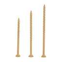 YIRAN Deck Screws Wood Screws Assortment Kit, 150 PCS, 3 Sizes (3, 3-1/2, 4), T25 Star Bit Included, Tan Coated