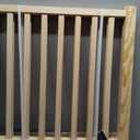 Wooden Freestanding Dog Gates, Foldable Wood Pet Gate Indoor, No-Painted Puppy Gate for Doorways, Stairs, 23" Height-2 Panels