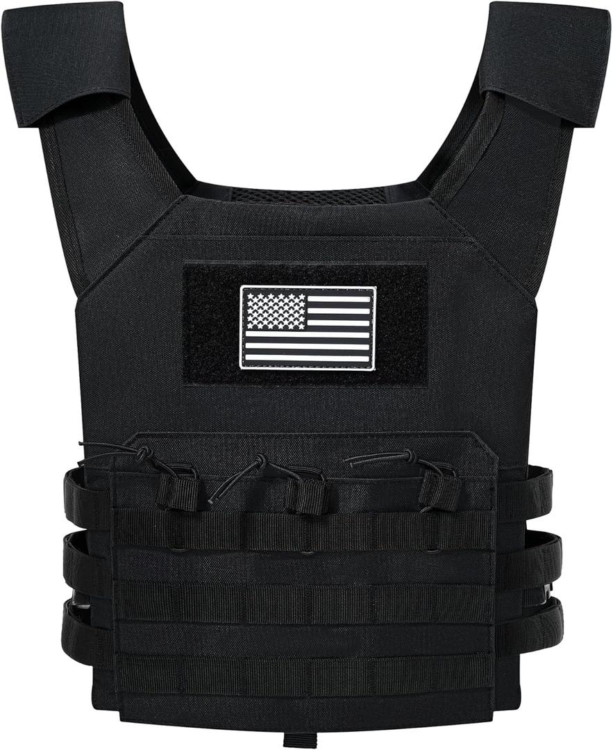 Tactical Vest Youth Army Costume,Adjustable Training Protective Outdoor Vest,Suitable for Airsoft Paintball Game Equipment