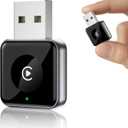 Wireless CarPlay Adapter for Apple iPhone - Upgraded Mini Design, USB/USB-C Plug & Play Converts Wired Connection - Compatible with iOS 10+ & Factory CarPlay Cars (Style 1)