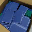 Pangda 300 Pieces Structural Tile Plastic Shims for Leveling 1/13'', 1/9'', 1/7'', 1/5'', 2/5'' Plastic Flat Furniture Shims for Toilet Door, Yellow Red Black Green and Blue