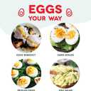 Dash Rapid Egg Cooker - Boiler, Poacher & Steamer - Includes Measuring & Recipe Guide - Dishwasher Safe - BPA Free - Holds 7 Eggs, Black