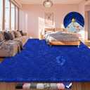 6x9 Area Rug, Upgrade Non-Slip Fluffy Soft Rugs for Living Room & Bedroom, Large Shag Fuzzy Plush Rug, Shaggy Big Carpets for Kids Girls and Boys Room, Dorms, Nursery, Home Decor Aesthetic, Blue
