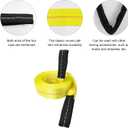 KJE Tow Strap with Reinforced Loops 2in x 30ft Vehicle Recovery Rope 10,000 lbs Pound Capacity Recovery Strap yellow2