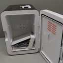 Antarctic Star Compact Mini Fridge, 10L Portable Small Refrigerator, 2.6 Gal Mini Fridge with AC/DC Adapters, Small Cosmetics Cooler for Beverage, Food, Makeup, Bedroom, Office, Dorm, Black