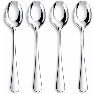 8 Pieces Heavy Duty Teaspoons Set,6.8" Tea Spoons Silverware,Food Grade Stainless Steel teaspoons,Small Spoons for Home, Kitchen, Restaurant,Mirror Polished and Dishwasher Safe