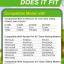 42 inch Deck Lawn Mower Blades,138971 Mulching Blades with 5 Point Star, Compatible with LT1000 LT2000 T110 YT3000, Repalce for 138971, 134149, 138498, 532138971