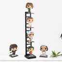 YODAR Display Shelf Organizer, 3 Tier Risers Display Stand for Funko Pop Figures,4 -Tiered Tray Stand Funko Pop Shelves for Decor (Black)