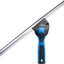 Unger Professional Connect and Clean 18 Swivel Window and Glass Cleaning Squeegee with EZ Change, Large Surfaces with Streak-Free Results, Swiveling Head for Corners and Edges, Rubber Replacement (5")