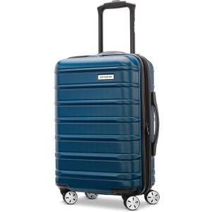 Samsonite Omni 2 Global Carry-On Spinner Luggage - Compact Size For International Travel - Airline-Approved - Features Expandable Polycarbonate Shell, 360 Wheels, USB Power Hub - Lagoon Blue