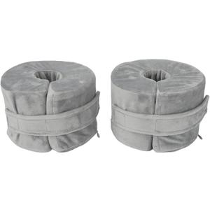 2pcs Foot Elevating Pillow, Leg Rest Post Surgery Pillow, Soft and Adjustable Sleeping Wedge for Men and Women, Ankle Protector Support Elevated Foot Heel Pillow for Sore Foot Pressure (Grey)