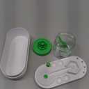 Paint Brush Cleaner: Painting Supplies for Kids, Paint Station, Paint Water Brush Rinser Cup(Running Water Circulation), Art Supplies for Kids&Adults, Birthday Gifts for Kids, Adults (White Green)