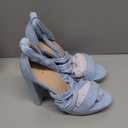 Allegra K Women's Lace Up Platform Block Heel Sandals Size 8