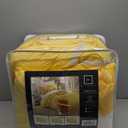 Chic Home Yellow Bed in a Bag Comforter Set, Queen Size (8 Piece), Vermont - Pinch Pleat Microfiber Bedding - Comforter, Shams, Bed Skirt, Cushions and Breakfast Pillow