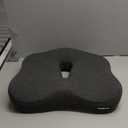 Memory Foam Seat Chair Cushion for Relieves Back Sciatica Pain Tailbone Pain Coccyx Degenerating Disc Orthopedic Osteoarthritis Prostate Cushion Low Back Pain Cushion Hip Shaping (Dark Gray)