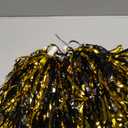 Metallic Pom Poms Cheerleading with Baton Handle Cheer Pompoms for Kids Adults Team Sports Spirit Party Cheering