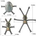 2 x Telescopic Suction Cup Easter Bunny Pop Tube Toy  Easter Egg Fillers Basket Stuffers Essentials Sensory Fidget Gifts Party Favors4pcs