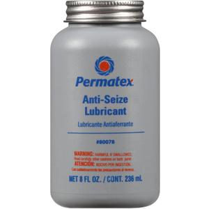 Permatex 80078 Anti-Seize Lubricant with Brush Top Bottle, 8 oz.