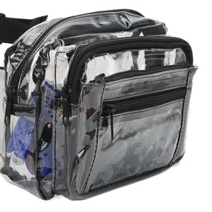 Clear Fanny Pack,Large Capacity Smart Zipper Clear Waist Bag,Wear Resistant PVC Clear Belt Bag for Shopping,Hiking,Picnic,Travel