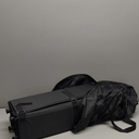 Pamo Babe Portable Crib Baby Playpen with Mattress and Carry Bag (Black)