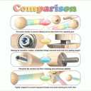 Bird Playground, Natural Bird Perches for Cage, Cages for Parakeets Toys for Small Toys for Conures, Cockatiel, Budgie Accessories, Perch Stand Play Stand