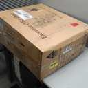 Ylzyxal Office Desk Chair, Ergonomic Computer Chair with Padded Flip-Up Arms and Adjustable Lumbar Support, PU Leather Executive Chair with Tilt Lock and 360 Swivel Rolling Wheels for Work, Study (Black)