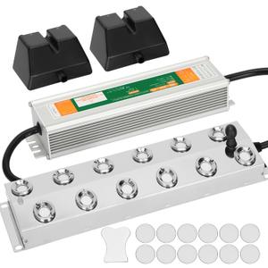 Ultrasonic Mist Maker Fogger 12 Head(9000ml/H), 110V 400W Power Water Proof Ultrasonic Mister, Ultrasonic Fogger Humidifier with Float, for Halloween Atmosphere, Vegetable Preservation, Landscape