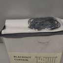 INOVADAY 100% Blackout Curtains for Bedroom, Black Out Curtains 84 Inch Long, Clip Rings Linen Blackout Drapes, Thermal Insulated Room Darkening for Living Room, 2 Panels - Beige,W50xL84