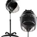 TASALON Professional Hooded Bonnet Hair Dryer Stand with Adjustable Timer, Rolling Wheels - Portable Floor Standing Dryer for Home Salon & Beauty Spa Equipment