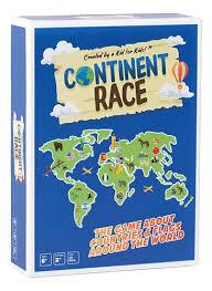 Continent Race Geography Educational Board Game for Kids, Tweens, Family, Friends, Teachers and Classrooms - Learn About Flags & Countries Around The World