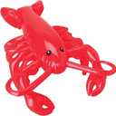 ArtCreativity Lobster Inflate, 1 PC, Animal Party Decorations and Supplies, Blow-Up Lobster Inflate for Animal Birthday Party Favors, Pool Party Float, and Game Prize for Kids