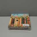 Bgraamiens Vintage Wildflower Books 1000 Piece Jigsaw Puzzle  Aesthetic Floral Book Spines Puzzle for Adults and Teens, High-Resolution Print, Relaxing Artistic Puzzle Gift (Pink Square)