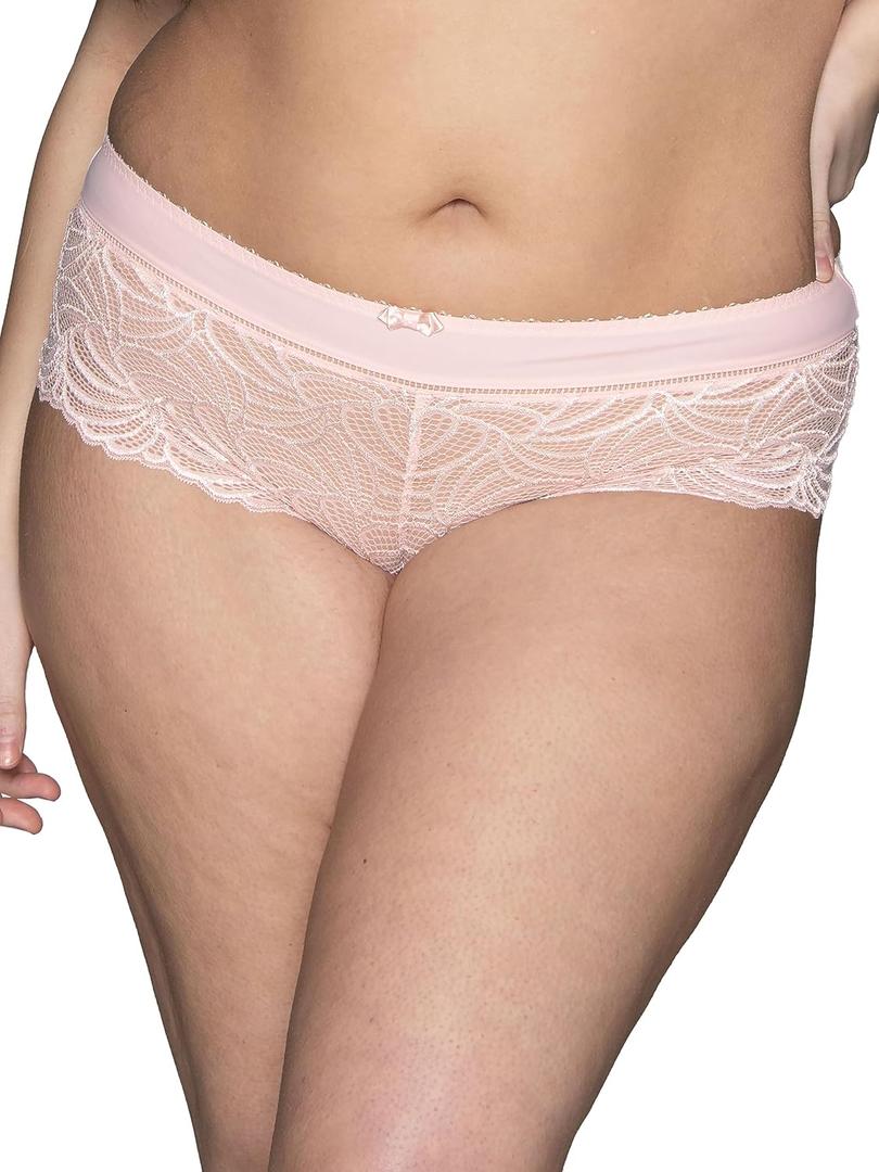 Vanity Fair Womens Flattering Lace Panties: Lightweight & Silky with Superior Stretch (6, Soft Blush)