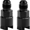 LokoCar 6AN Male to 5/16" Quick Disconnect Female EFI Fuel Rail Fitting Aluminum Black 2Pcs