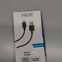 ZGEAR 4' MICRO USB DATA CABLE BK EA