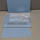 G JGOO Compatible with MacBook Air 13 inch Case 2026 2025-2022 M5 A3449 M4 A3240 M3 A3113 M2 A2681, Matte Plastic Hard Shell for MacBook Air 13.6 inch Case +Keyboard Cover+Screen Protector, Airy Blue