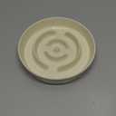 Havniva Ceramic 1.6 Cup Slow Feeder Dog Bowl for Medium and Large Breed, 8.2inch Puzzle Dog Food Dish, AntiGulping, Stop Bloat, Preventing Choking (Single BowlBeige)