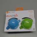 Munchkin Any Angle Sippy Cups for Toddlers, Spill Proof Weighted Straw Cup with Transition Handles for Babies 6 Months and Up, 2 Pack, Blue/Green