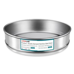 304 Stainless Steel Mesh Lab Sieve, 100 Mesh (0.15mm) Aperture Test Sieve, 7.9Inch(20cm) Diameter Economy Standard Analysis Sample Test Sieves for Industrial Laboratory Homes
