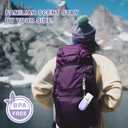 2 x Silicone Clear Travel Bottles for Toiletries,Leak Proof Squeezable Travel Size Containers,TSA-compliant Travel Essentials,2oz,4 Pcs,purple