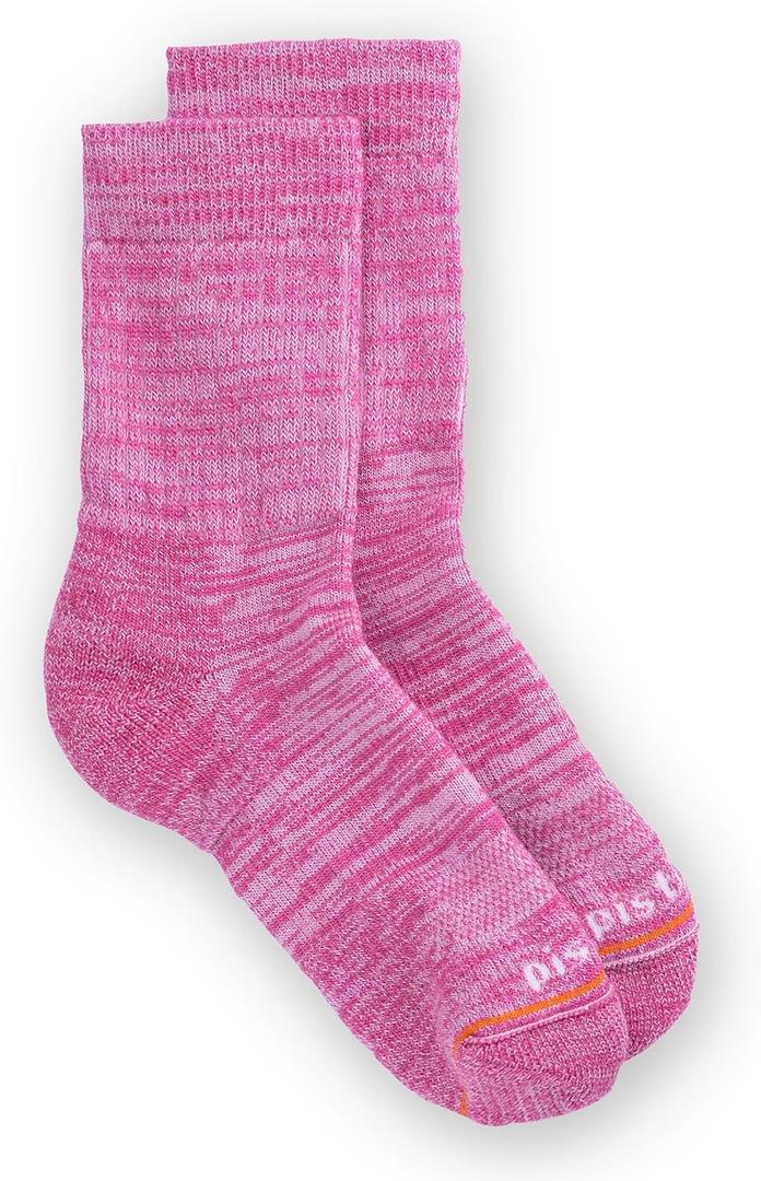 pistil Women's Dakota Crew Socks (Large, Pink)