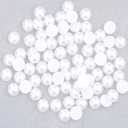 100PCS 18mm Large Flat Back Pearls, White Big Flatback Round Half Pearls for Crafts, DIY Projects, Wedding Art Decorations