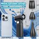 Cordless Acrylic Paint Pouring Blower, Paint Pouring Supplies, Mini Paint Dryer with 3 Nozzles, Pour Painting Tool for Fluid Art, Watercolor, Dutch Pour, Perfect for Artists & Floetrol Paint Projects