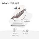 UPPAbaby Mamaroo Smart Swing Customizable Soothing Modes with MotionSync Technology Infant Recline + Bluetooth Enabled Included Newborn Insert Wells (Dark Taupe Mlange)