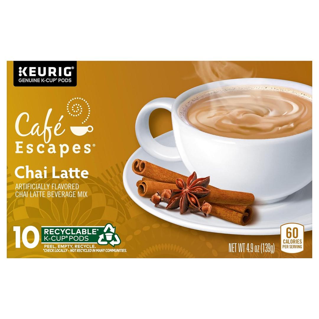 Cafe Escapes, Chai Latte, 4.9 Ounce, BBD 23MAY 2026